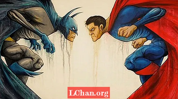Batman kæmper Superman i ny filmkonceptkunst