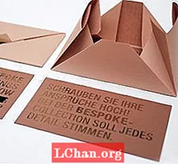 Utskuren bokstäver möter origami för BASF-inbjudningar till evenemang