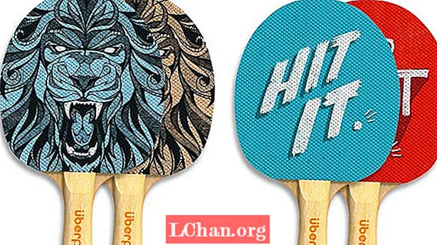 Fabelaktige illustrerte ping-pong-padler er en smash