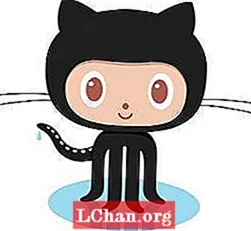 GitHubin virtaviivainen uusi logo
