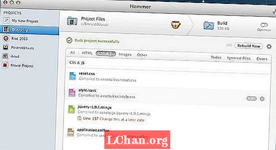 Hammer fir Mac füügt HTML5 Kesselplaten bäi
