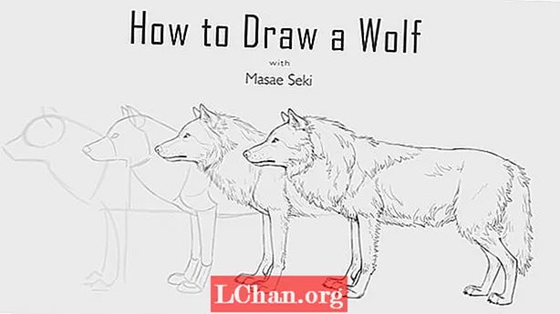 Cara menggambar serigala