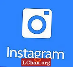 Instagram-appen ombildad med platt design