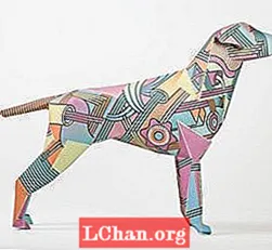 Ledende kunstnere lager 120 tilpassede papirhunder