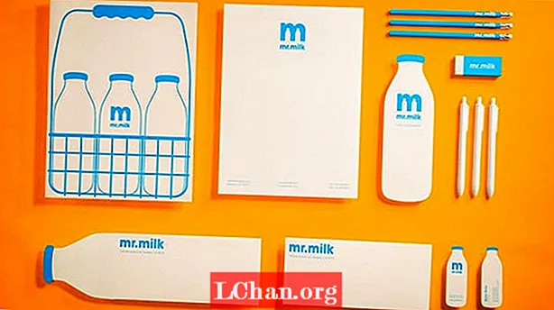 Il marchio del latte sfrutta al massimo lo spazio negativo
