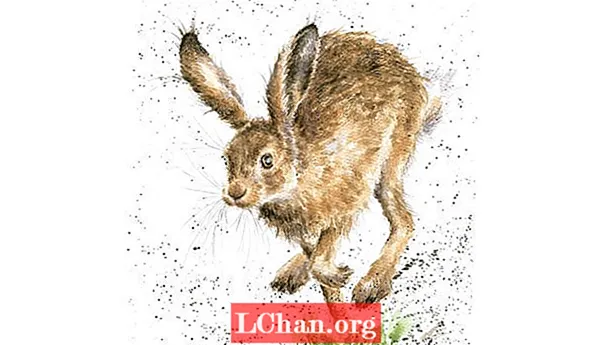 Nagajivega zajca pobarvaj v akvarelu