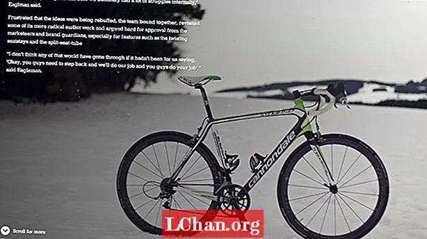 Зашеметяващият дизайн на снеговалежи подобрява новия сайт за велосипеди