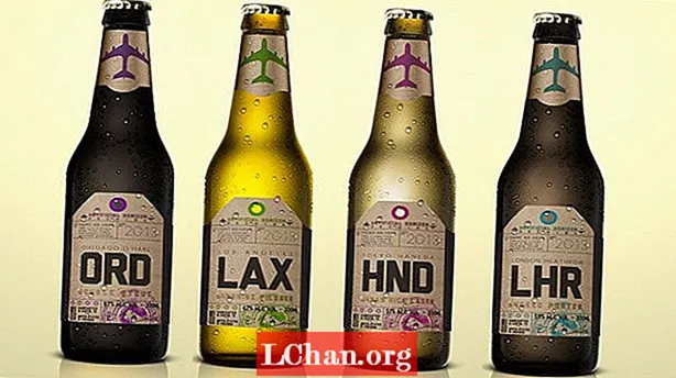 O rótulo da cerveja que pensa ser uma etiqueta de bagagem