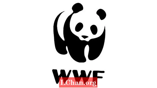 WWF Konzept Logo reflektéiert dat heefegst vulnérabelt Kreatur