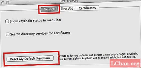 3 روش ساده برای بازنشانی رمز ورود دسترسی به Keychain