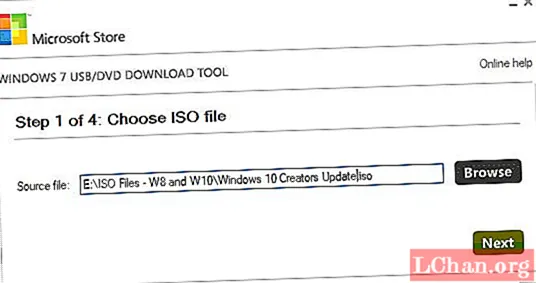 A Windows 7 ISO írása USB-re