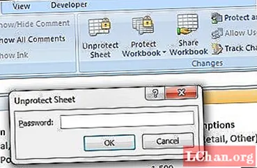 Sådan åbnes en adgangskodebeskyttet Excel-fil