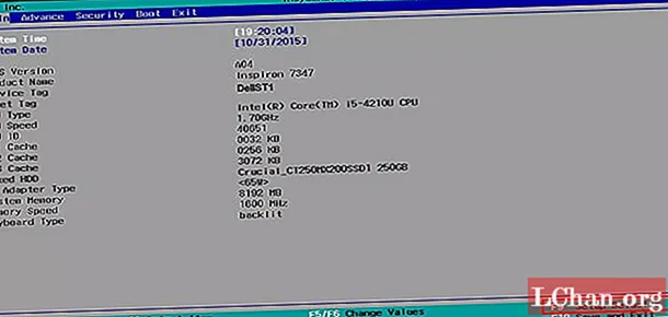 Hvordan fjerne / tilbakestille BIOS-passord i Dell bærbar PC
