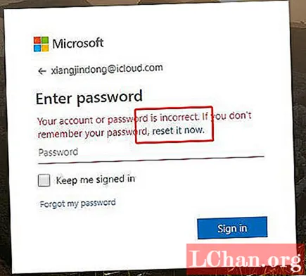 Hvordan tilbakestille passordet til Microsoft-kontoen