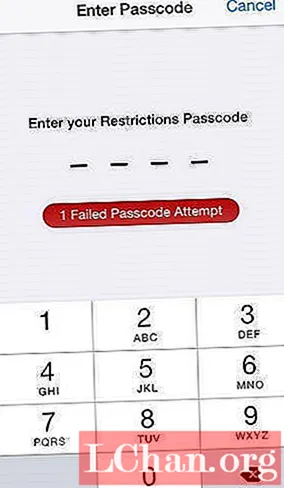 Wéi Restriktiounen Passcode op iPhone zrécksetzen Wann Dir vergiess hutt