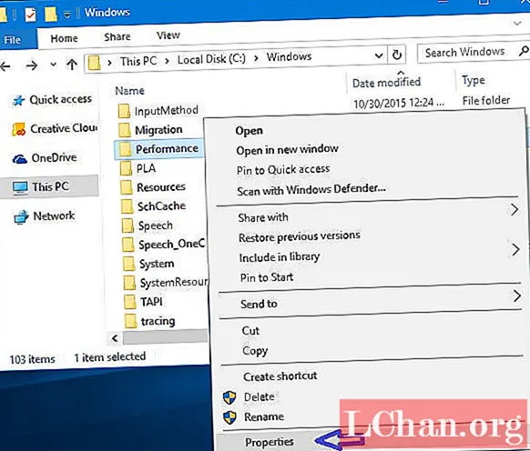 Conas Méid Fillteán a thaispeáint i Windows 10