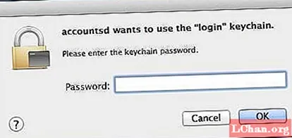 कैसे लॉग इन करें चाबी का गुच्छा का उपयोग करना चाहता है