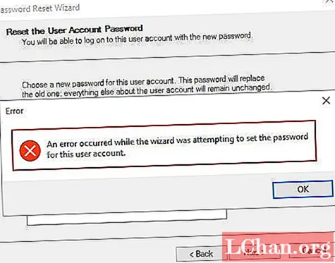 Paano Malulutas ang Isang Error na Naganap Habang Sinusubukan ng Wizard na Itakda ang Password para sa User Account na Ito
