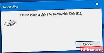 ’कृपया काढण्यायोग्य डिस्कमध्ये डिस्क अंतर्भूत करा’ त्रुटी, येथे रिअल फिक्स आहे