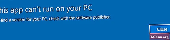 ASK Aplikasi Ini Tidak Dapat Berjalan di PC Anda Windows 10